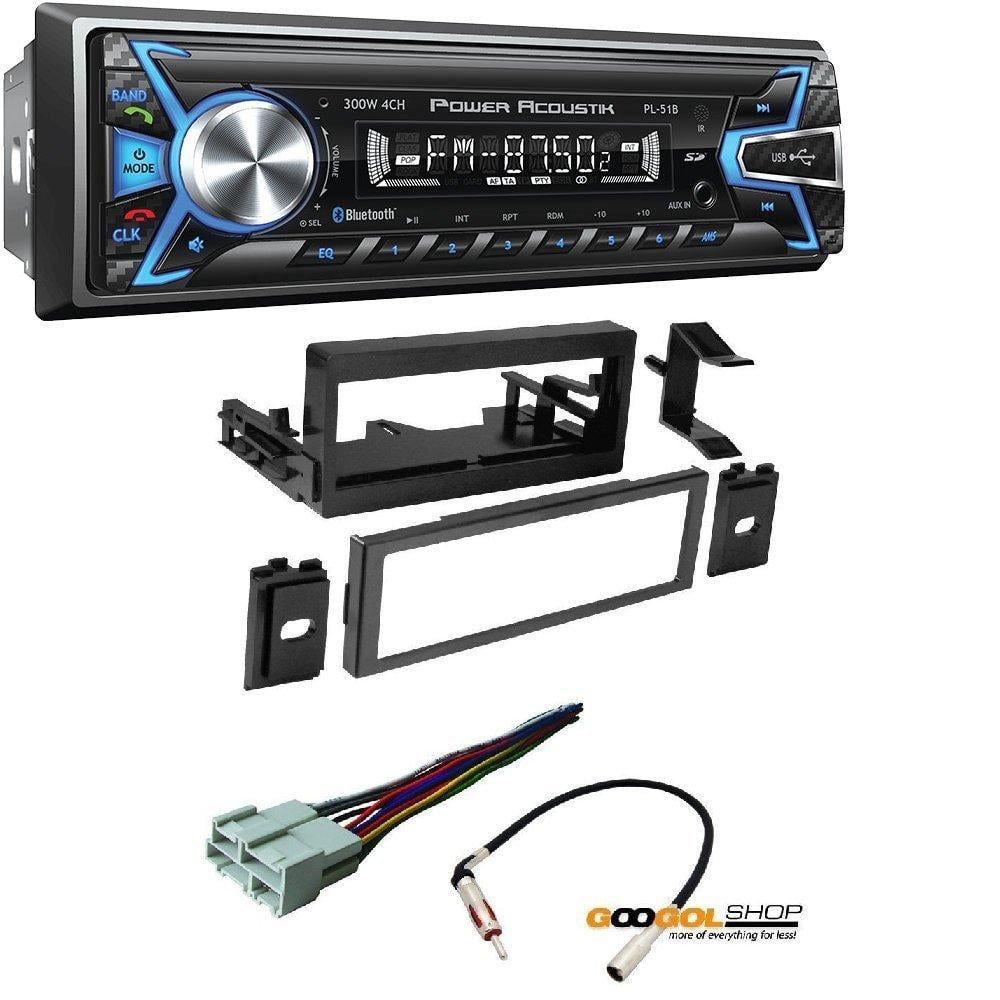 Power Acoustik Pl 51b 1 Din Digital Audio Head Unit With 32gb Usb Sd Tripp Lite Wiring Harness Power Acoustik Wiring Harness